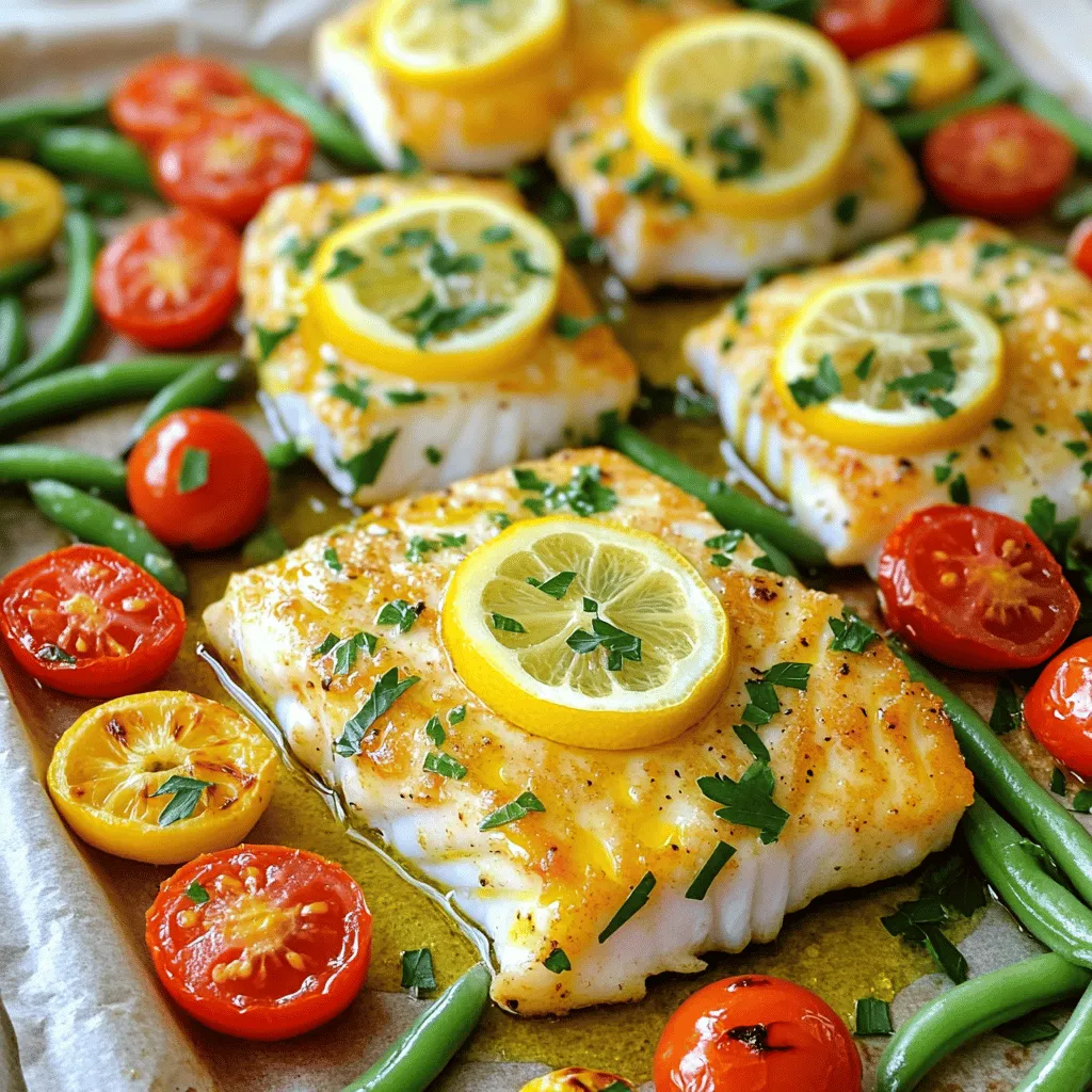 Sheet Pan Lemon Garlic Cod Flavorful and Easy Dish