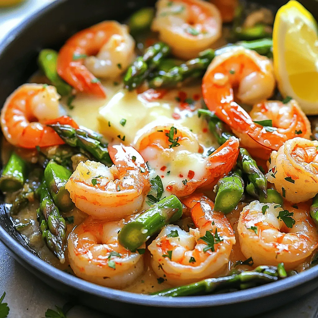 Garlic Butter Shrimp and Asparagus Skillet Delight