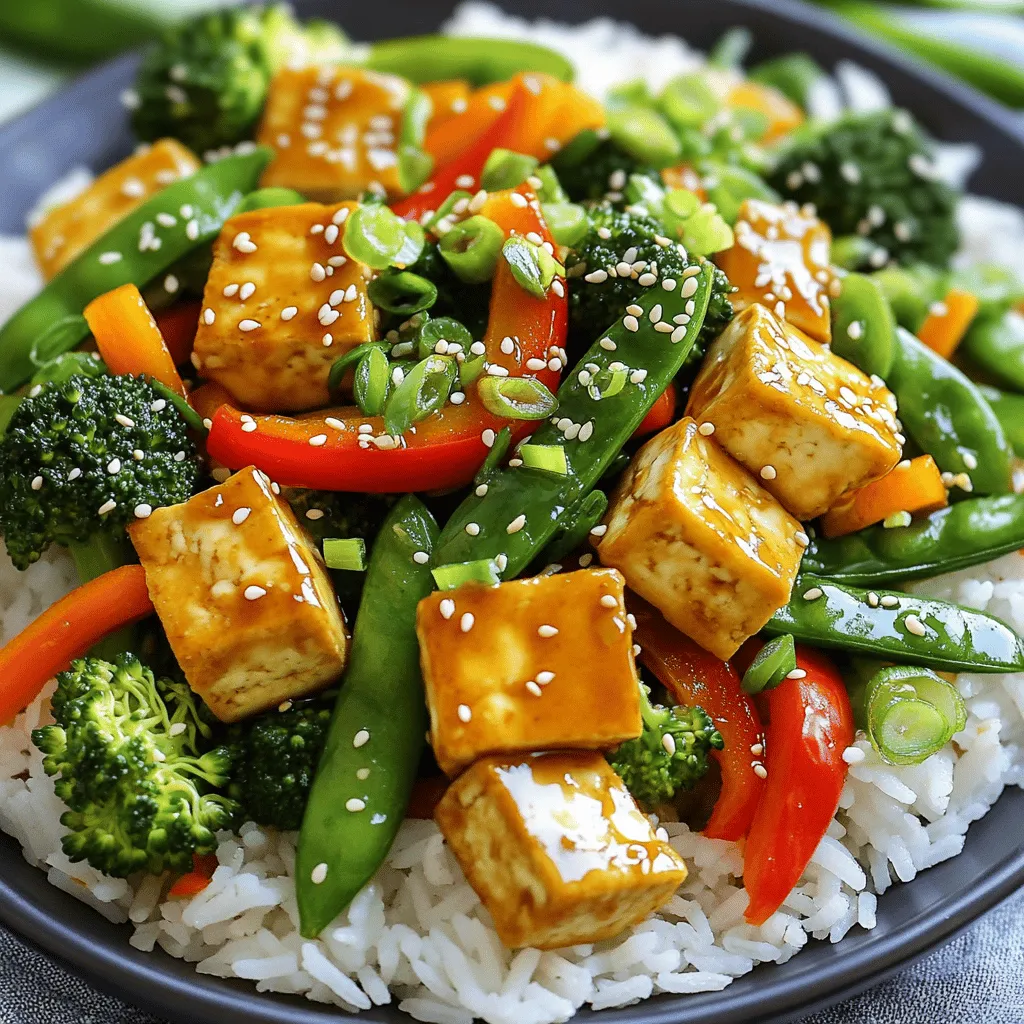 Quick Veggie Stir-Fry with Tofu Healthy Dinner Meal