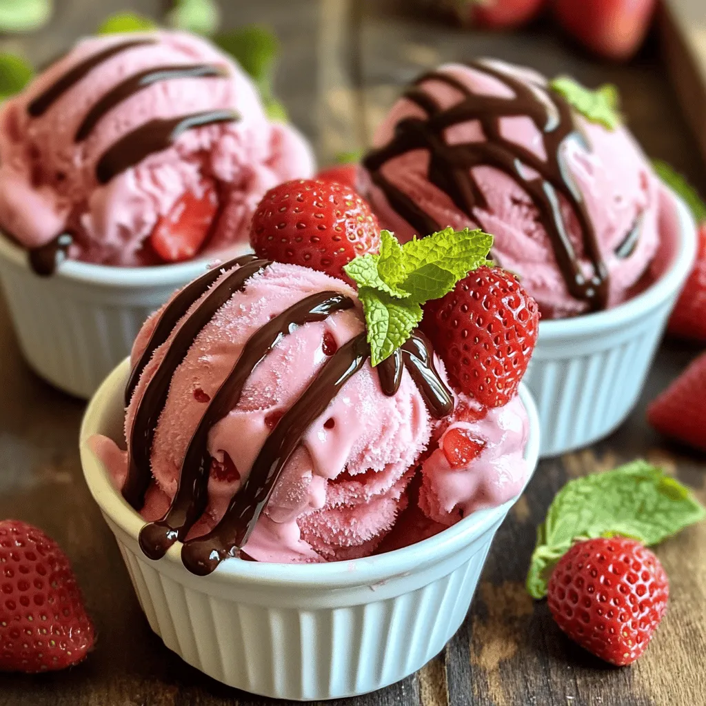 Homemade Strawberry Ice Cream Scrumptious Delight