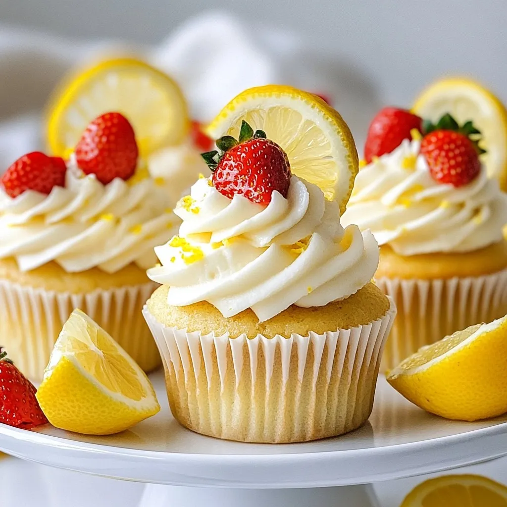 Strawberry Lemonade Cupcakes Sweet and Tangy Treat