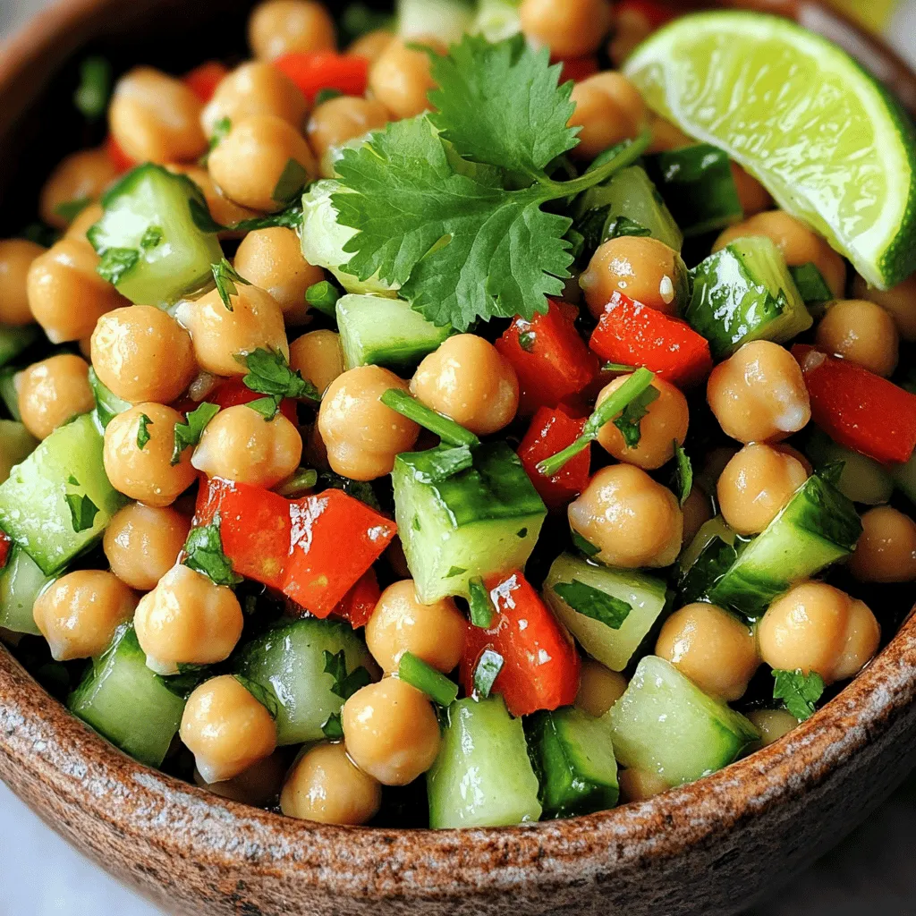 Spicy Chickpea Salad zesty and fresh delight