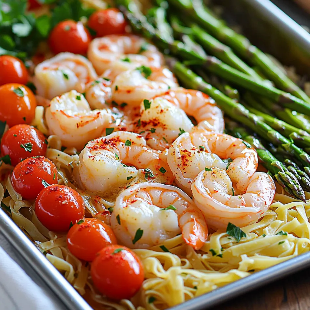 Garlic Butter Shrimp Scampi Sheet Pan Delight