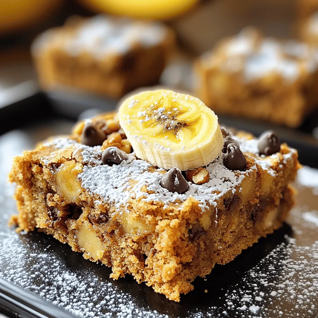 Banana Bread Blondies Delightful and Simple Treat