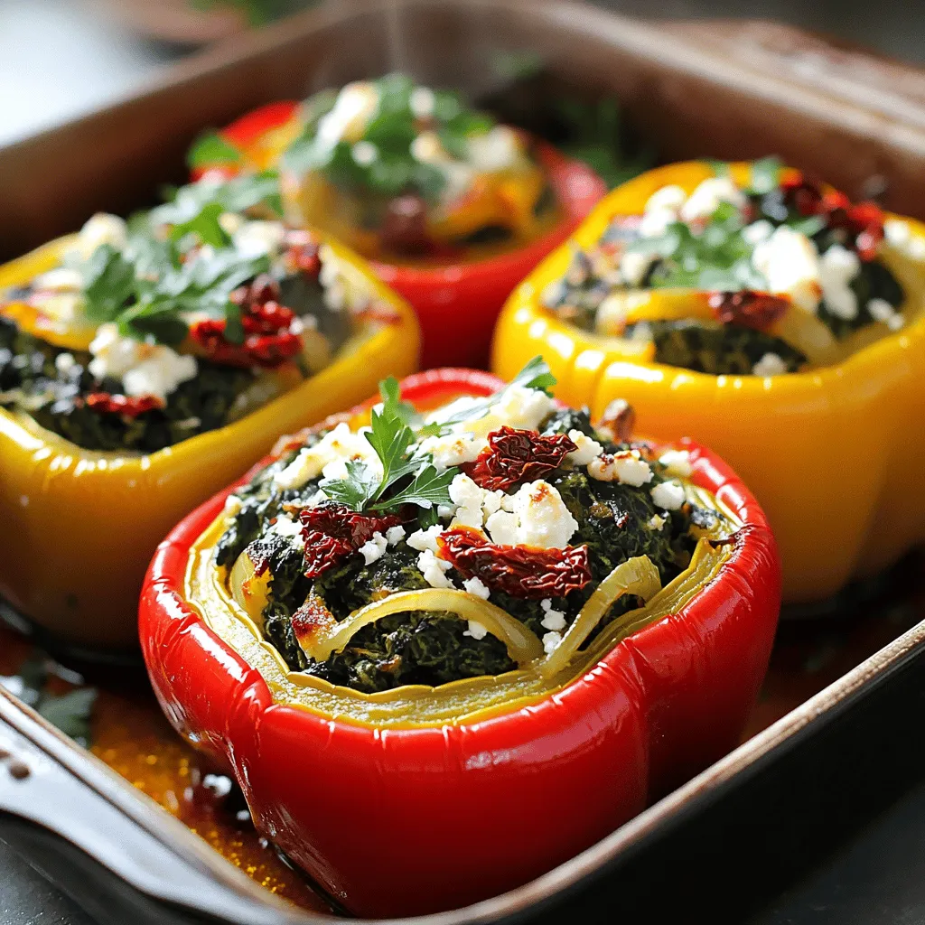 Spinach &#038; Feta Stuffed Peppers Flavorful Health Boost