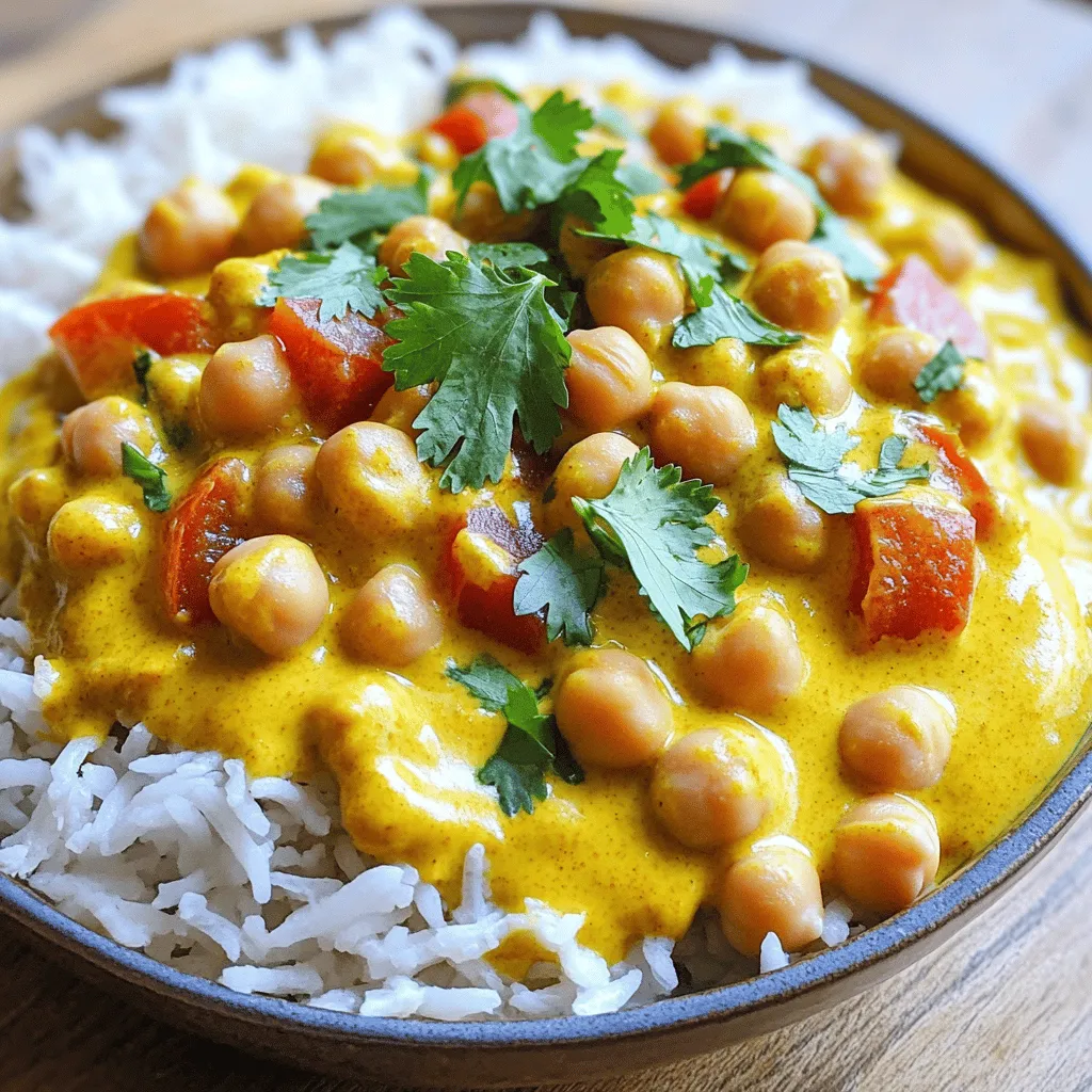 Creamy Coconut Chickpea Curry Flavorful and Easy Meal