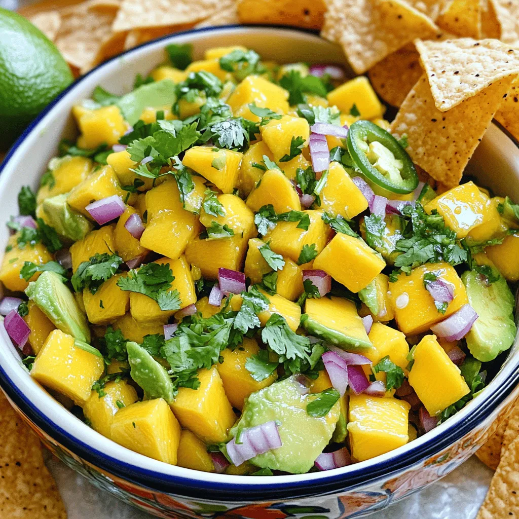Mango Avocado Salsa Flavorful Freshness in a Bowl