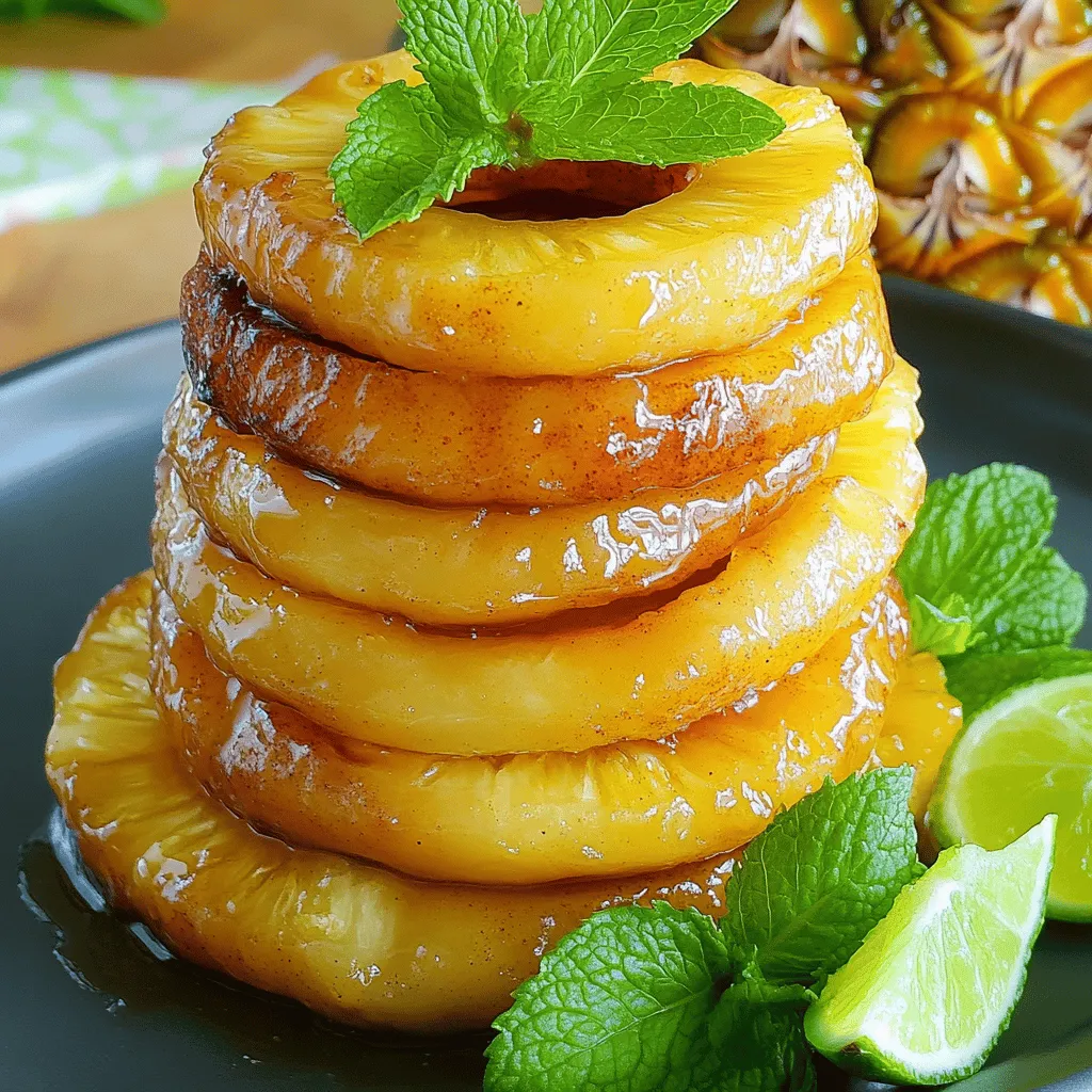 Roasted Pineapple with Honey Glaze Delightful Treat