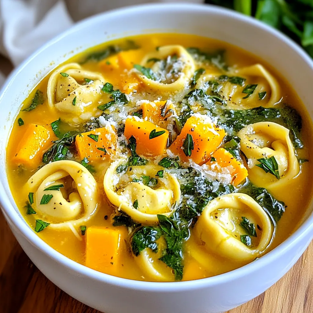 Autumn Tortellini Soup with Sausage Rich and Hearty