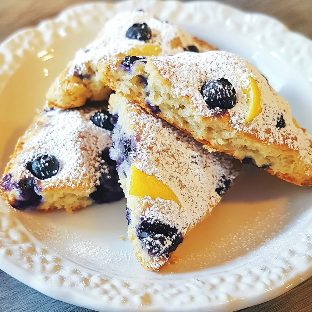Blueberry Lemon Scones Fresh and Flavorful Delight
