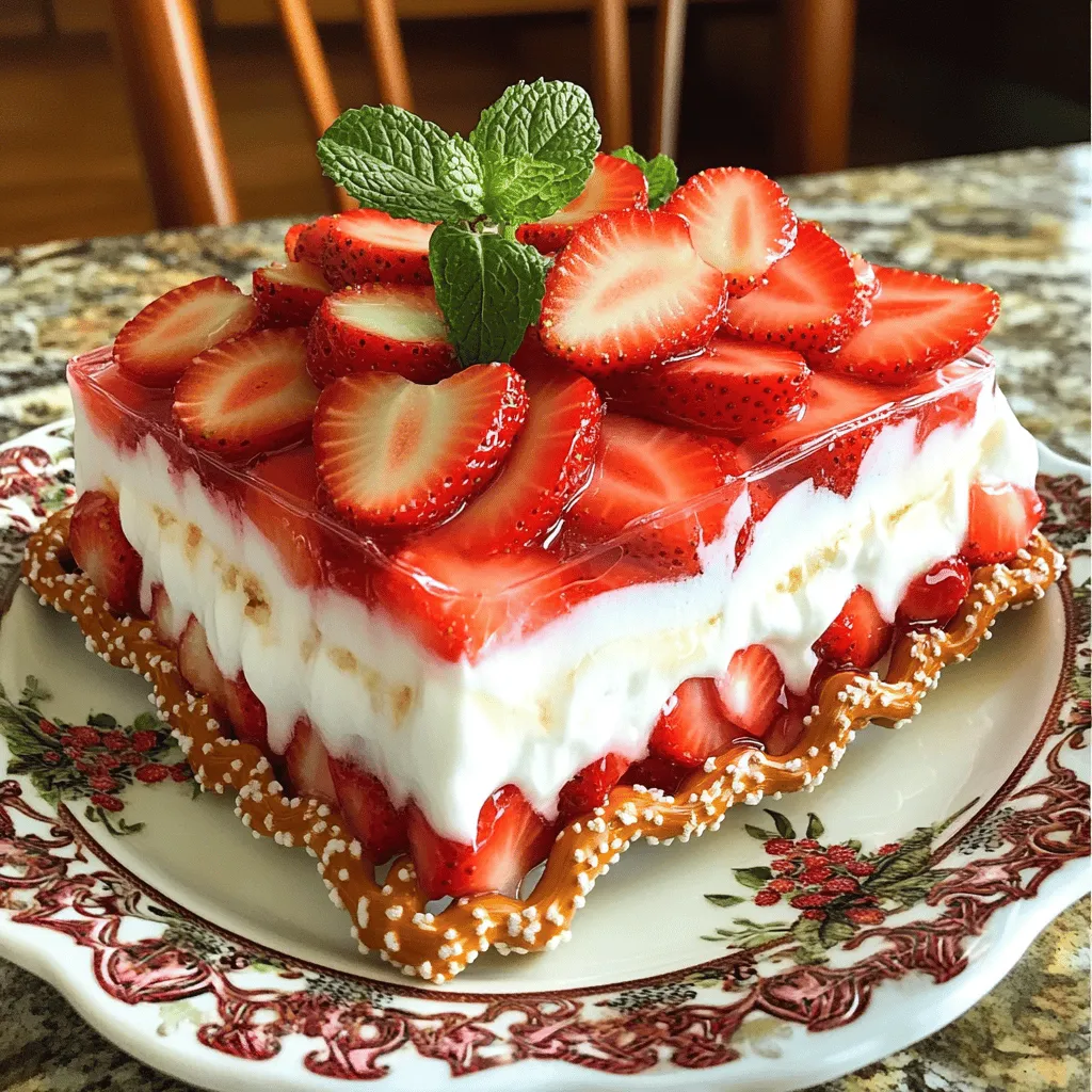 Strawberry Pretzel Salad Delicious and Easy Recipe