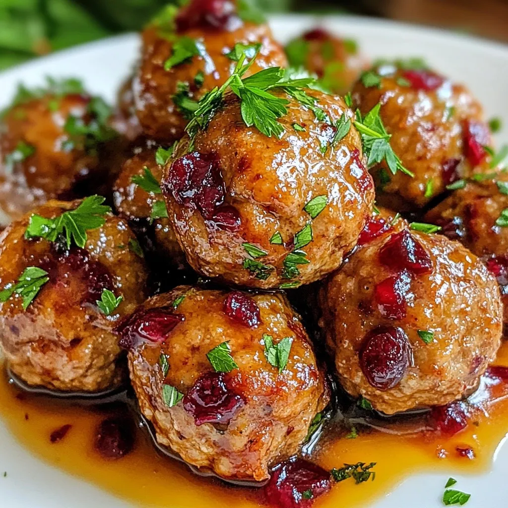 Maple Cranberry Meatballs Flavorful and Easy Recipe