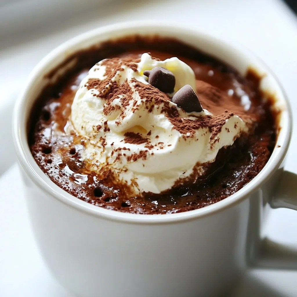 Chocolate Espresso Mug Cake Quick and Easy Recipe