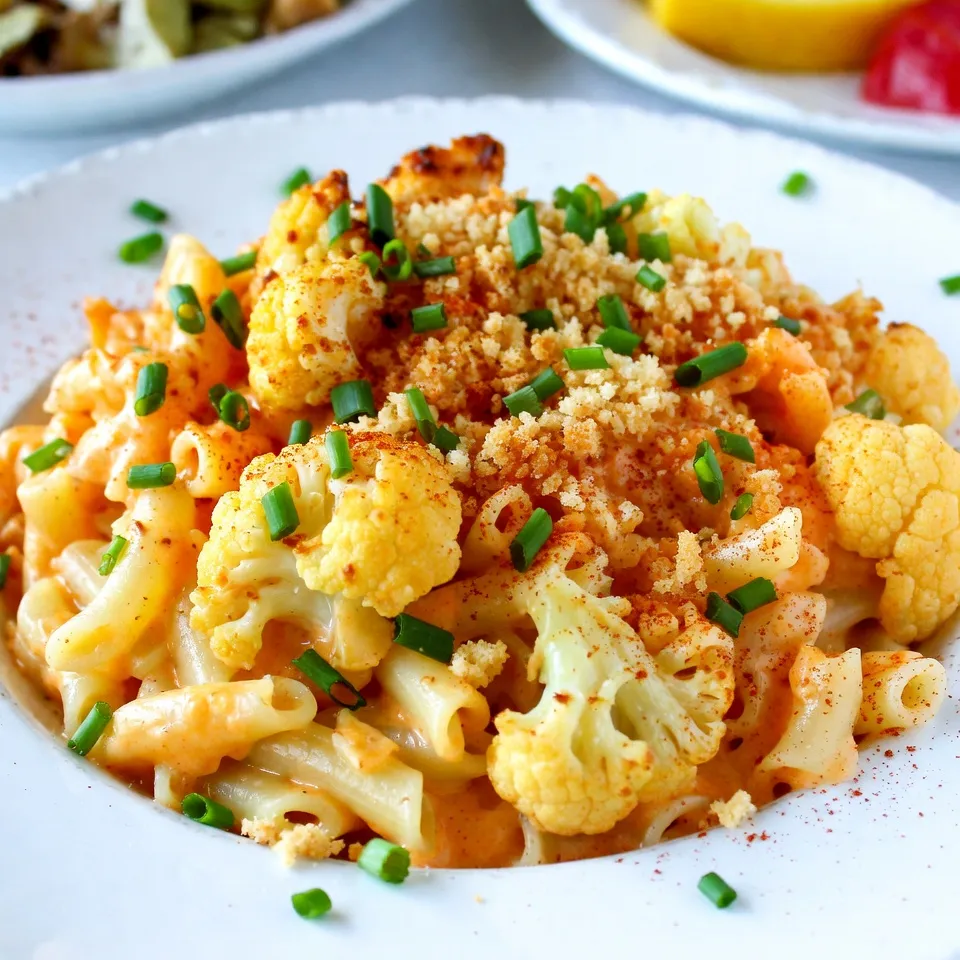Buffalo Cauliflower Mac and Cheese Satisfying Delight