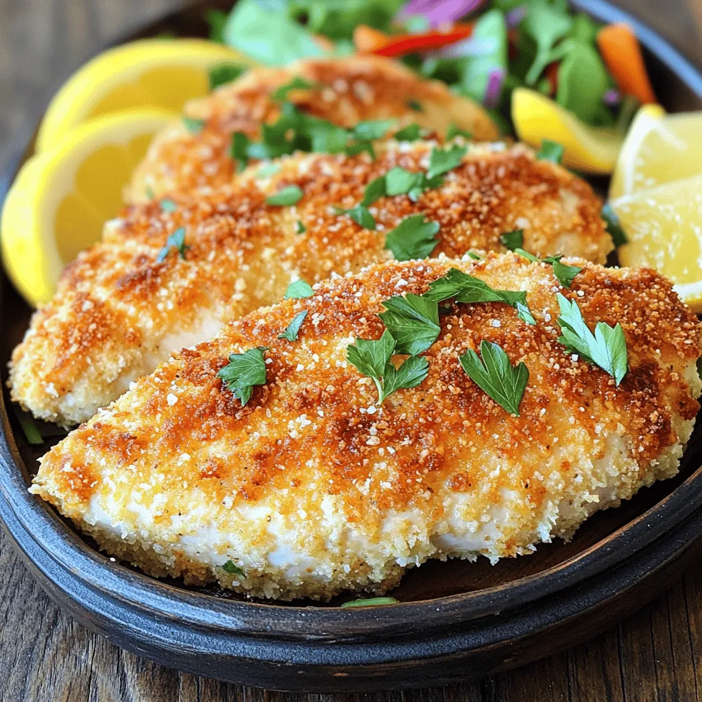 Crispy Parmesan Crusted Chicken Tasty Dinner Delight