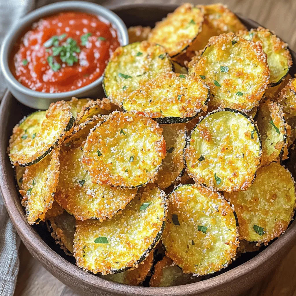 Air Fryer Parmesan Zucchini Chips Crunchy and Tasty