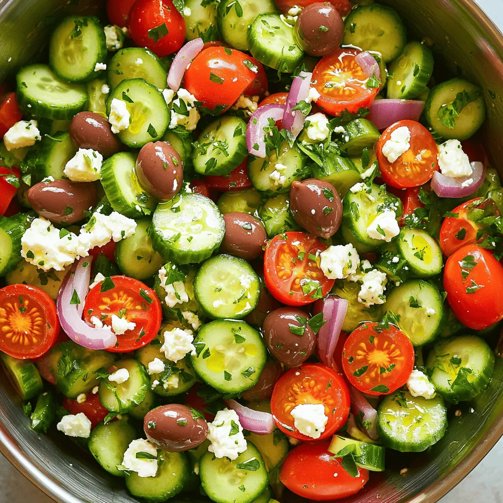 Greek Cucumber Salad Fresh and Flavorful Delight