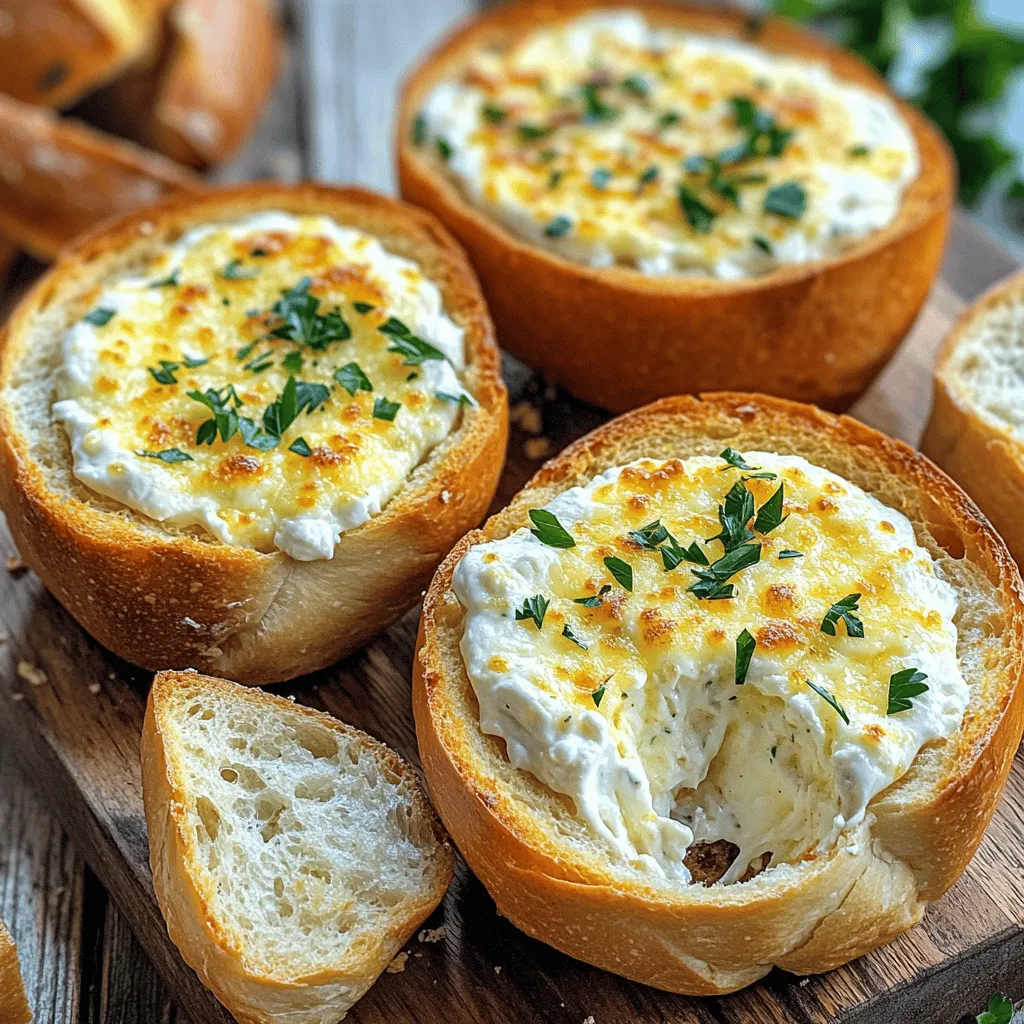 Baked Garlic Bread Dip Irresistible Flavor Treat