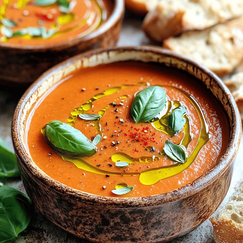 Creamy Tomato Basil Soup Flavorful and Easy Recipe