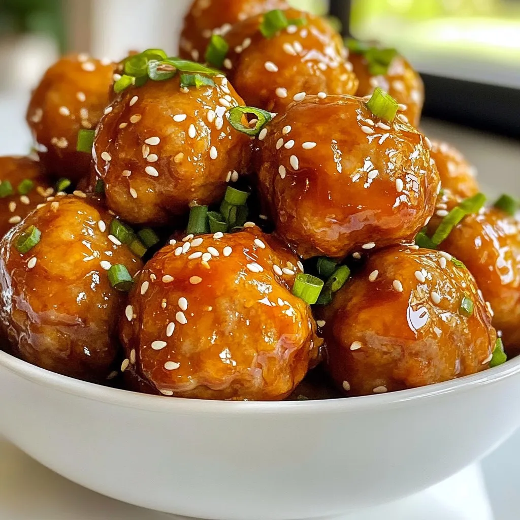 Orange Glazed Turkey Meatballs Savory and Simple Meal