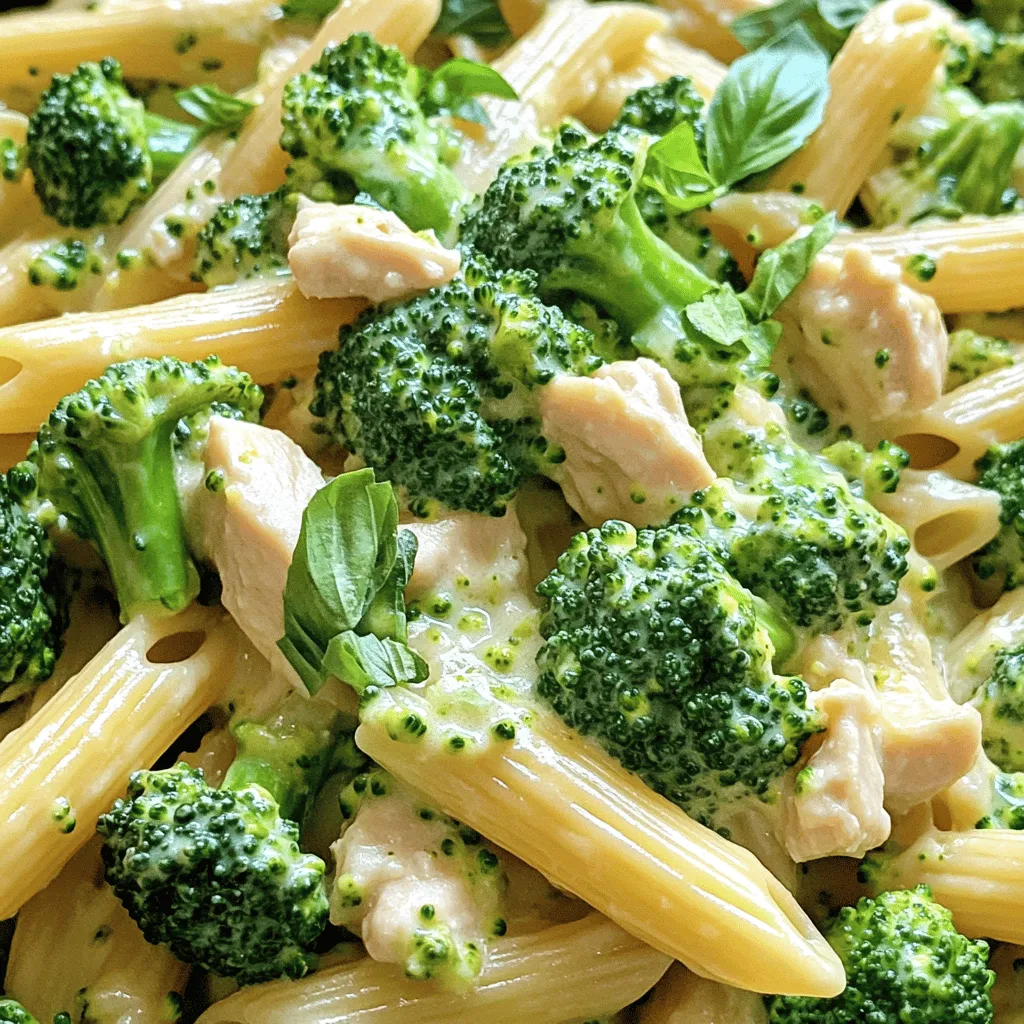 Creamy Broccoli and Chicken Penne Delightful Dish