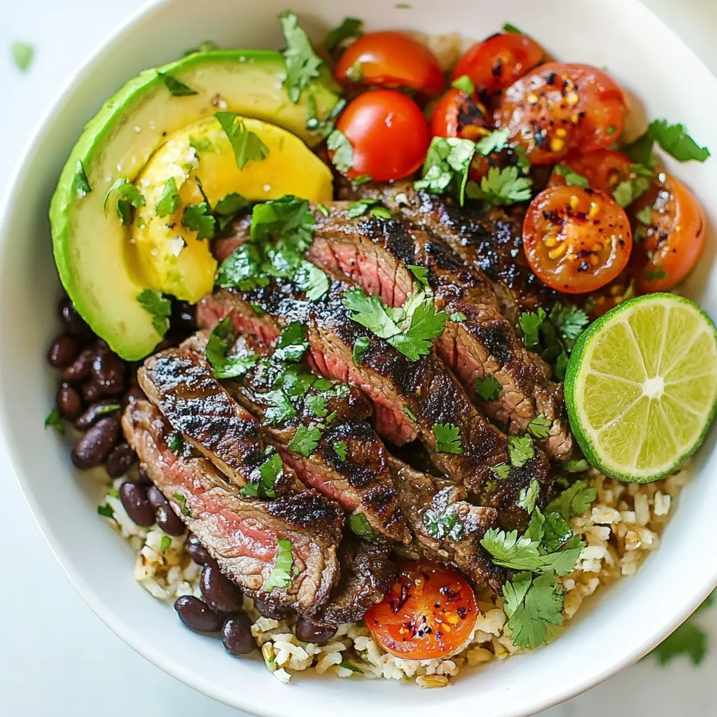 Cilantro Lime Steak Bowls Flavorful and Easy Meal
