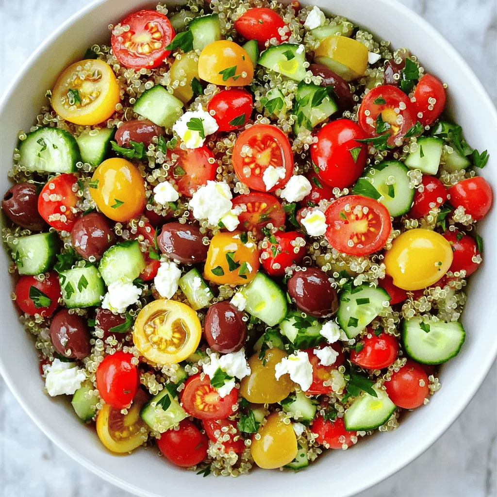 Mediterranean Quinoa Salad Fresh and Flavorful Dish