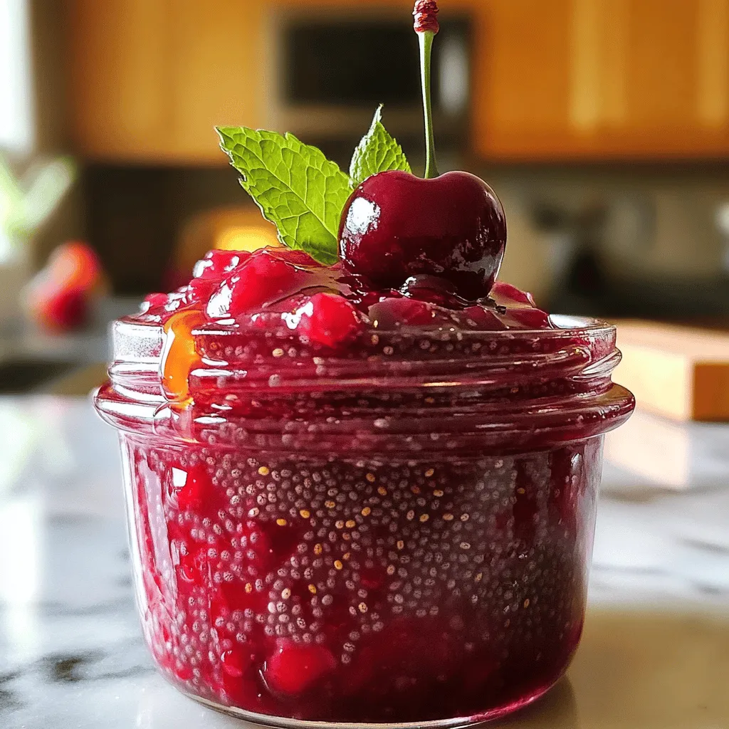 Cherry Chia Jam Simple and Nutritious Recipe