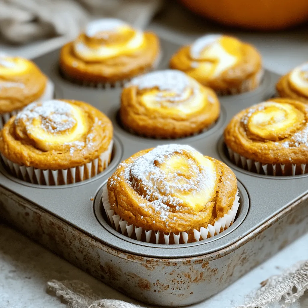 Pumpkin Cream Cheese Swirl Muffins Irresistible Delight