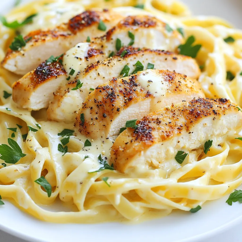 Chicken Alfredo Pasta Creamy and Comforting Meal