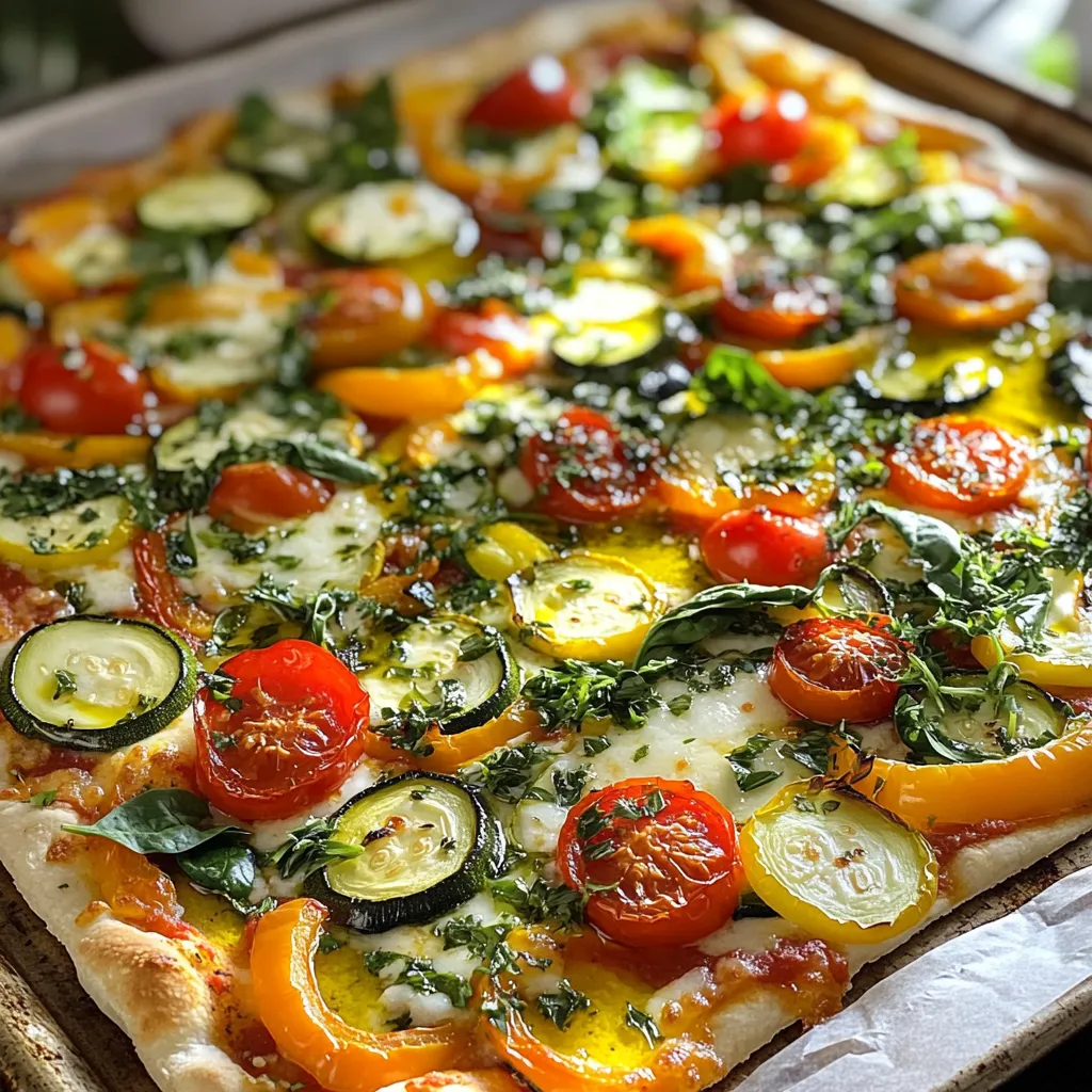 Sheet Pan Veggie Pizza Easy and Flavorful Recipe