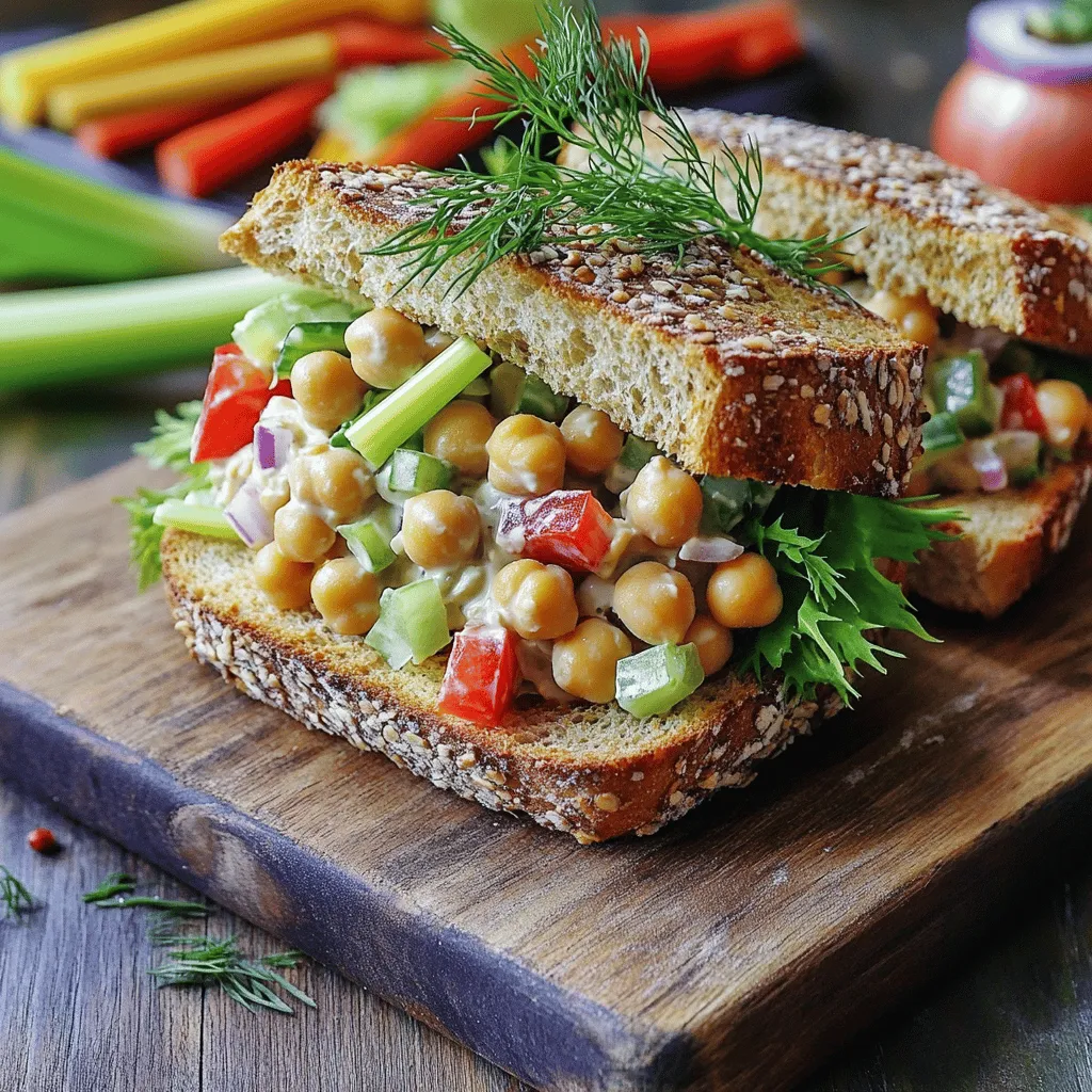 Chickpea Salad Sandwich Simple and Flavorful Meal