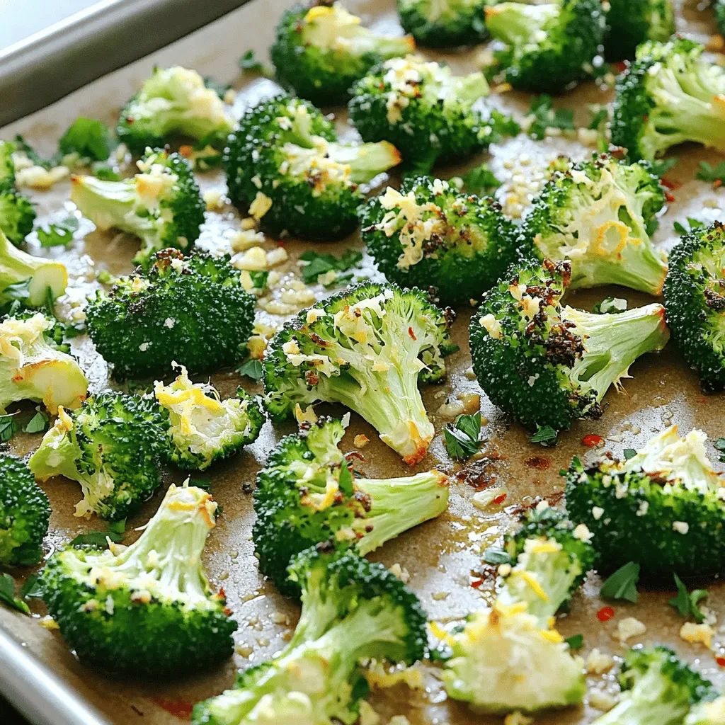 Garlic Lemon Roasted Broccoli Savory Side Dish Delight
