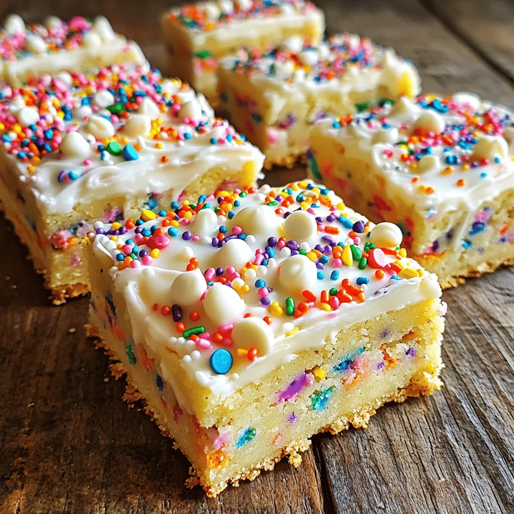 Funfetti Sugar Cookie Bars Delicious and Simple Treat