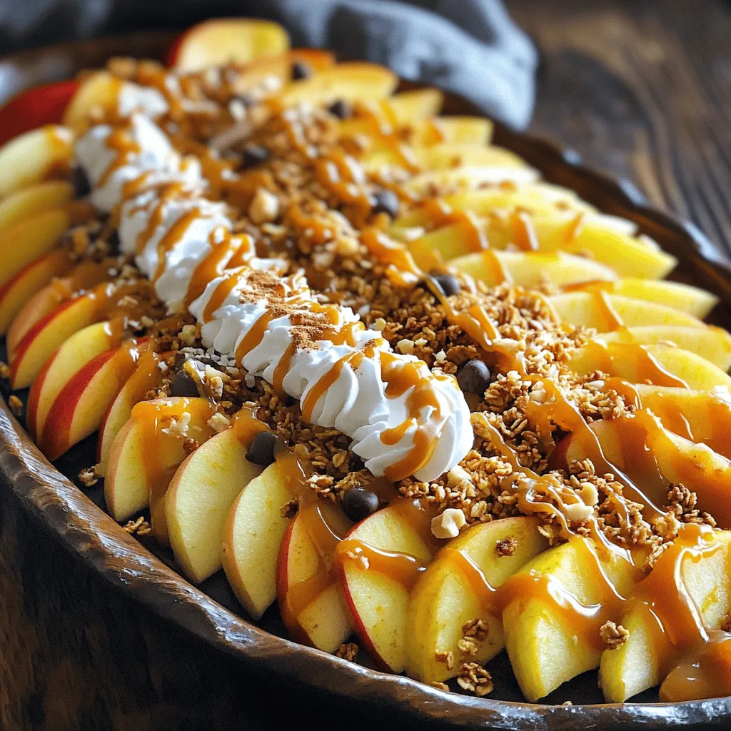 Caramel Apple Nachos Tasty and Fun Dessert Idea