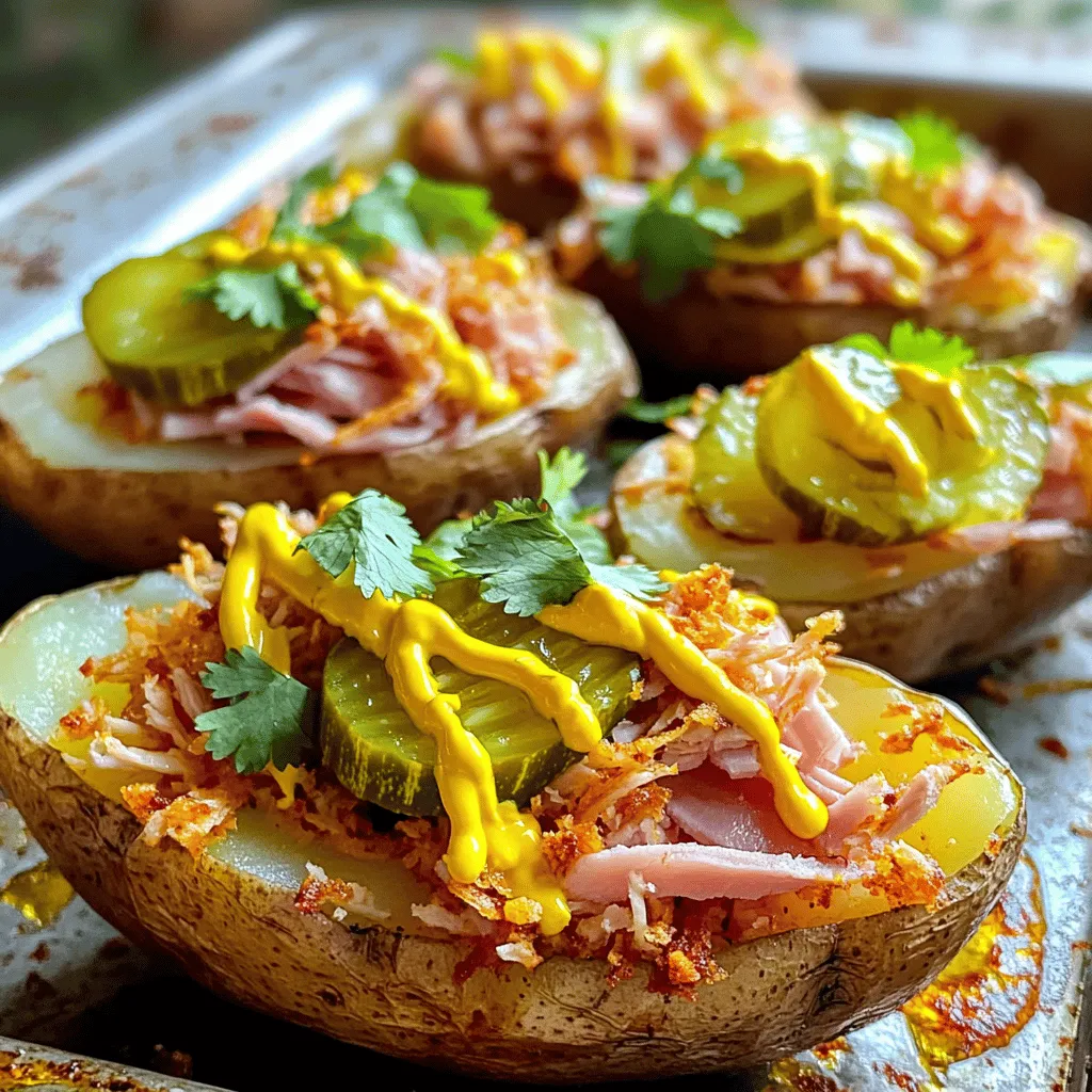 Cuban Sandwich Potato Skins Flavorful and Fun Dish
