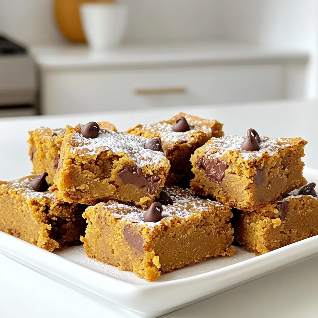 Brown Butter Pumpkin Blondies Easy Fall Treat