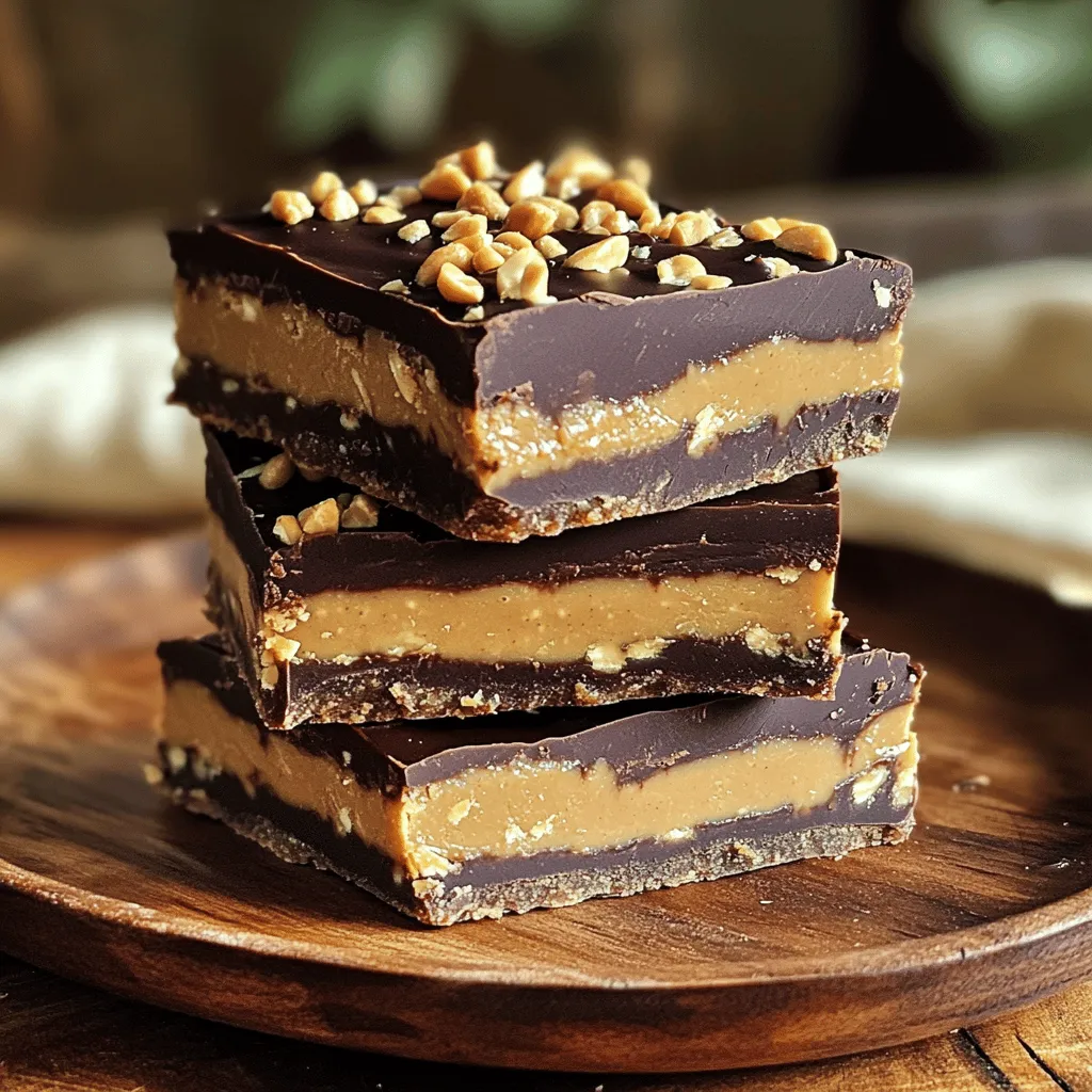 No-Bake Chocolate Peanut Butter Bars Easy Treat
