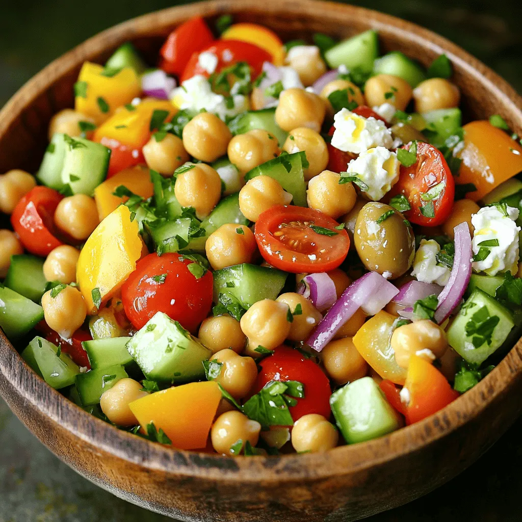 Mediterranean Chickpea Salad Fresh and Flavorful Dish