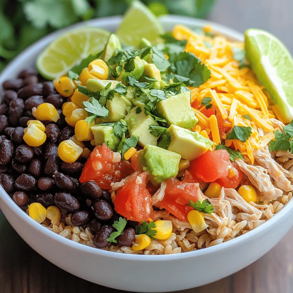 Easy Chicken Burrito Bowls Quick and Tasty Meal
