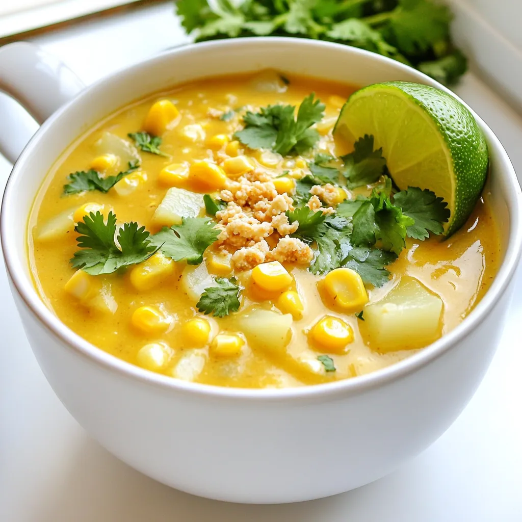 Mexican Street Corn Soup Hearty and Flavorful Delight