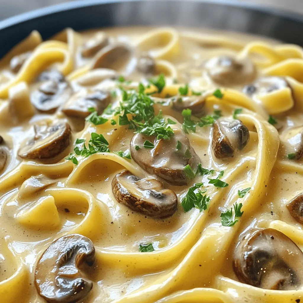 One-Pot Creamy Mushroom Pasta Easy Weeknight Meal