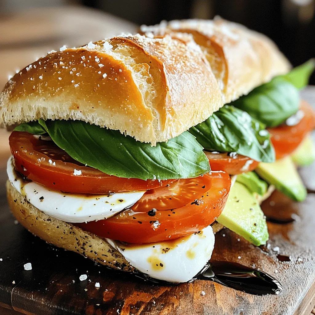 Fresh Caprese Sandwich Flavorful and Simple Recipe