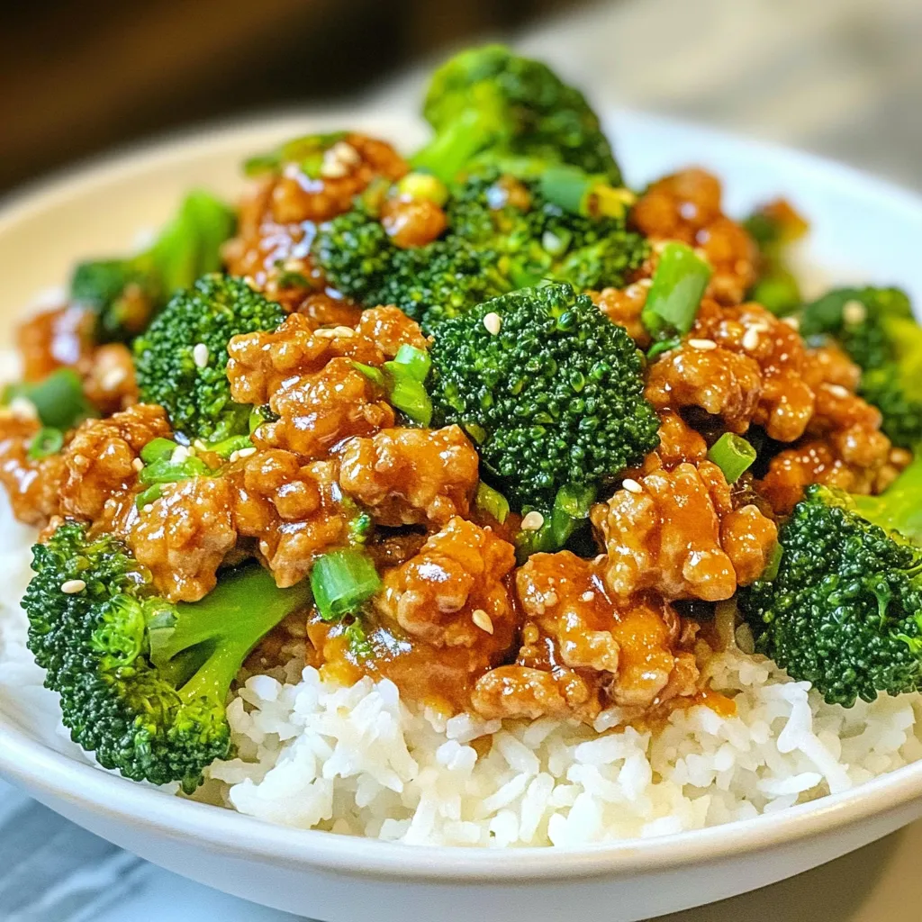 Honey Sriracha Ground Chicken &#038; Broccoli Delight