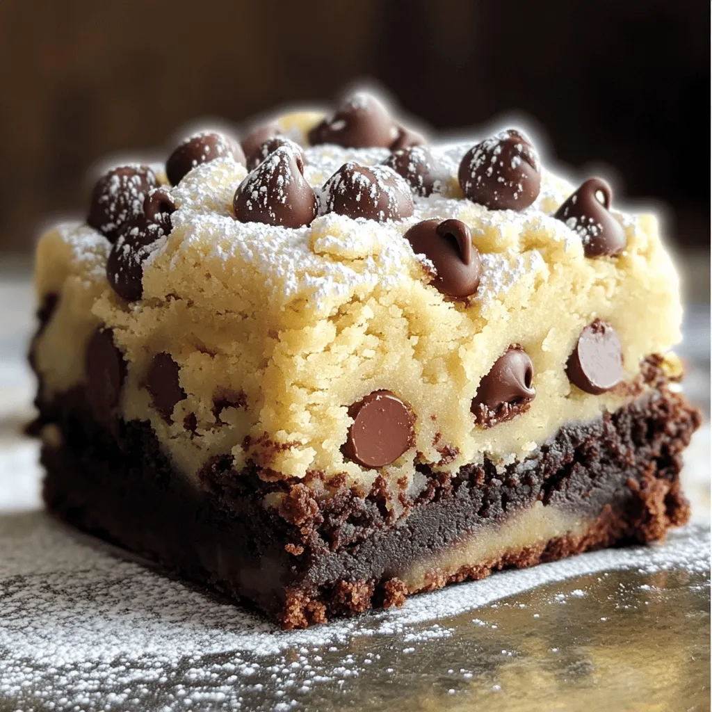 Chocolate Chip Cookie Dough Brownies Irresistible Treat