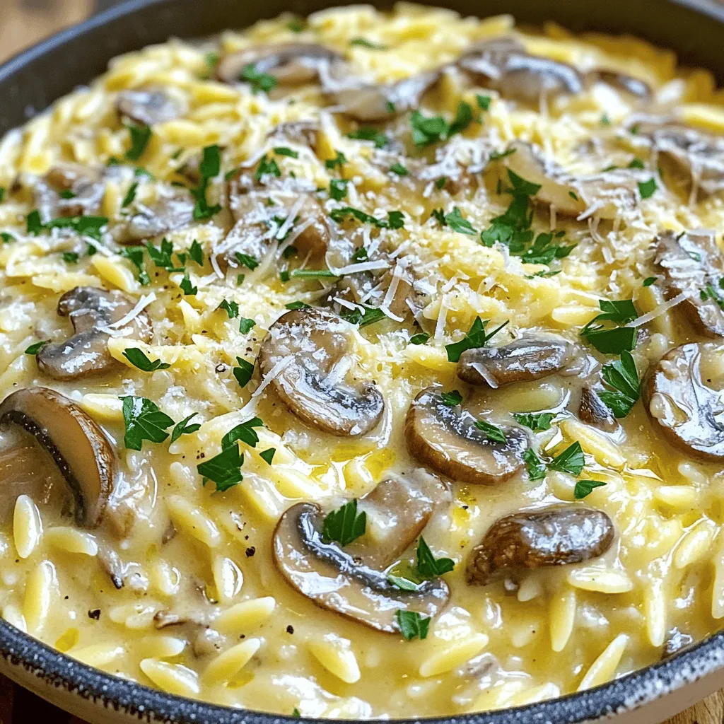 Creamy Mushroom Orzo Flavorful Comfort Bowl