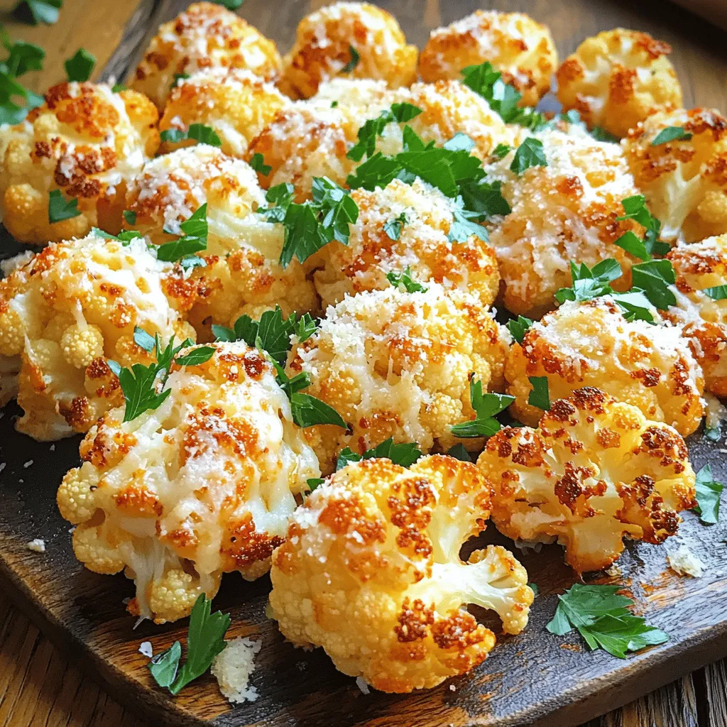 Garlic Parmesan Roasted Cauliflower Flavorful Dish