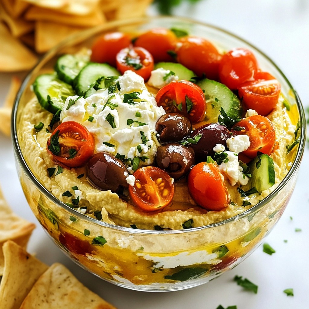 Loaded Greek Hummus Dip Flavorful and Healthy Delight