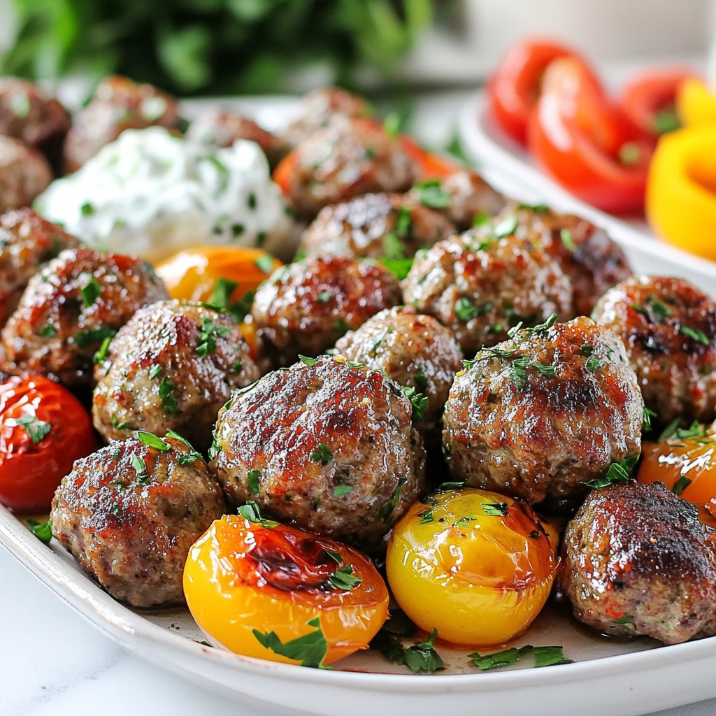 Greek Sheet Pan Meatballs Flavorful and Easy Meal