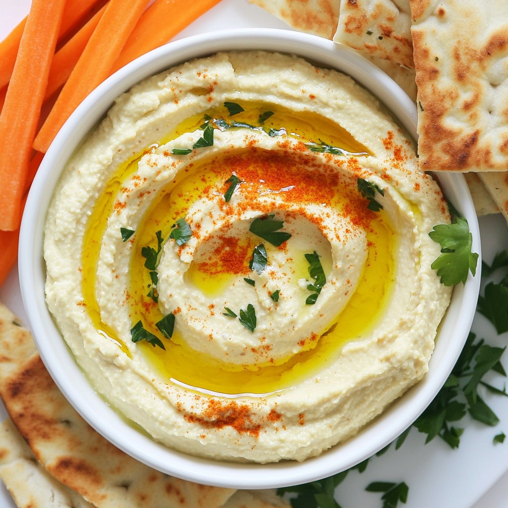 Creamy Roasted Garlic Hummus Savory and Delightful Dip